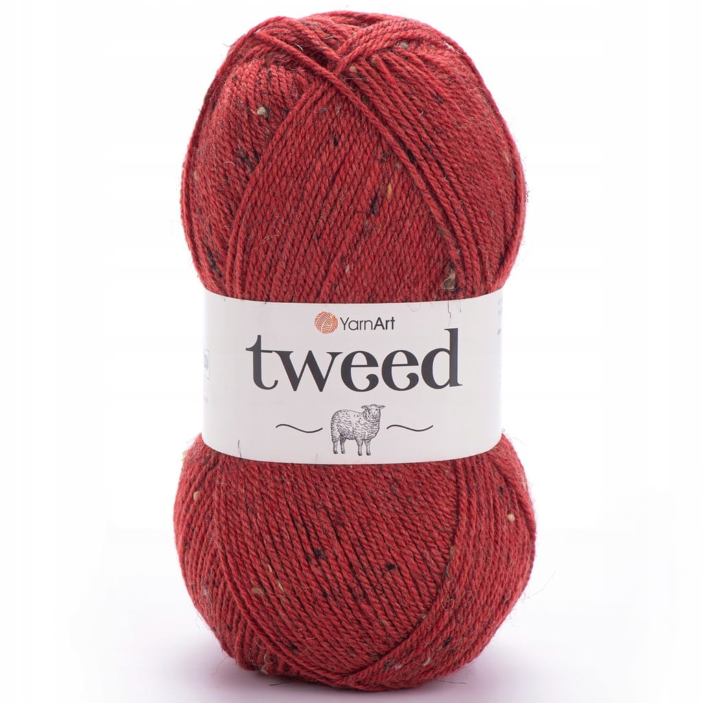 YarnArt | Tweed | 231 MIX | czerwony