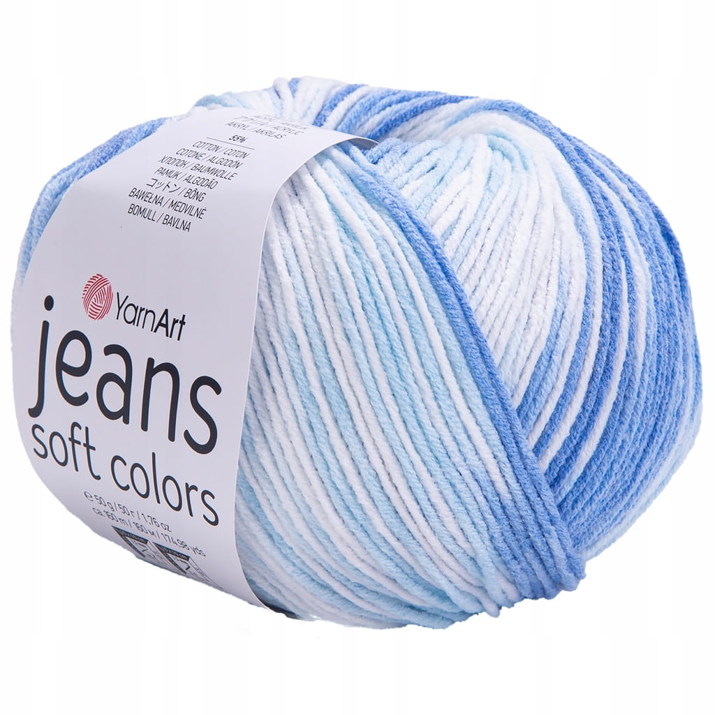 YarnArt | Jeans Soft Colors | 6213 print [55% bawełna / 45% akryl]