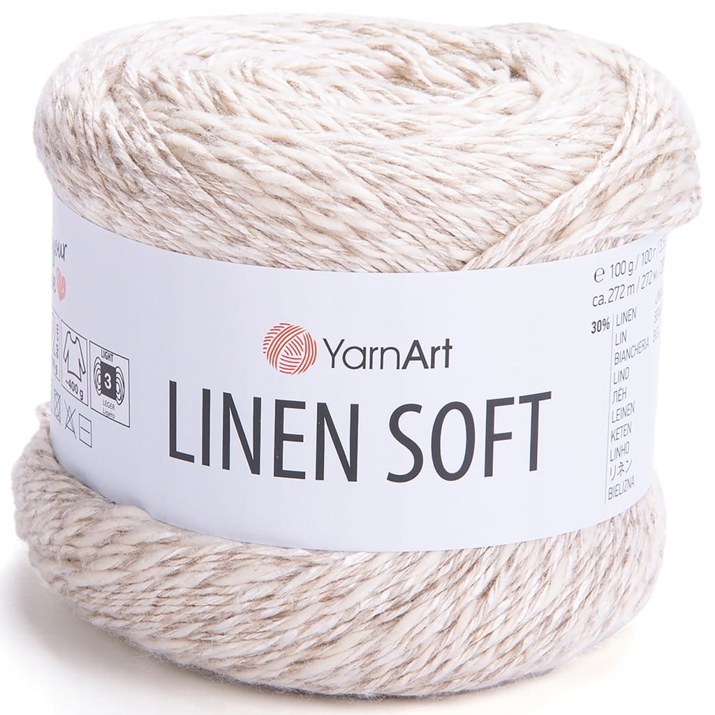 YarnArt | Linen Soft | 7303 | beżowy [30% len / 36% wiskoza / 34% bawełna]