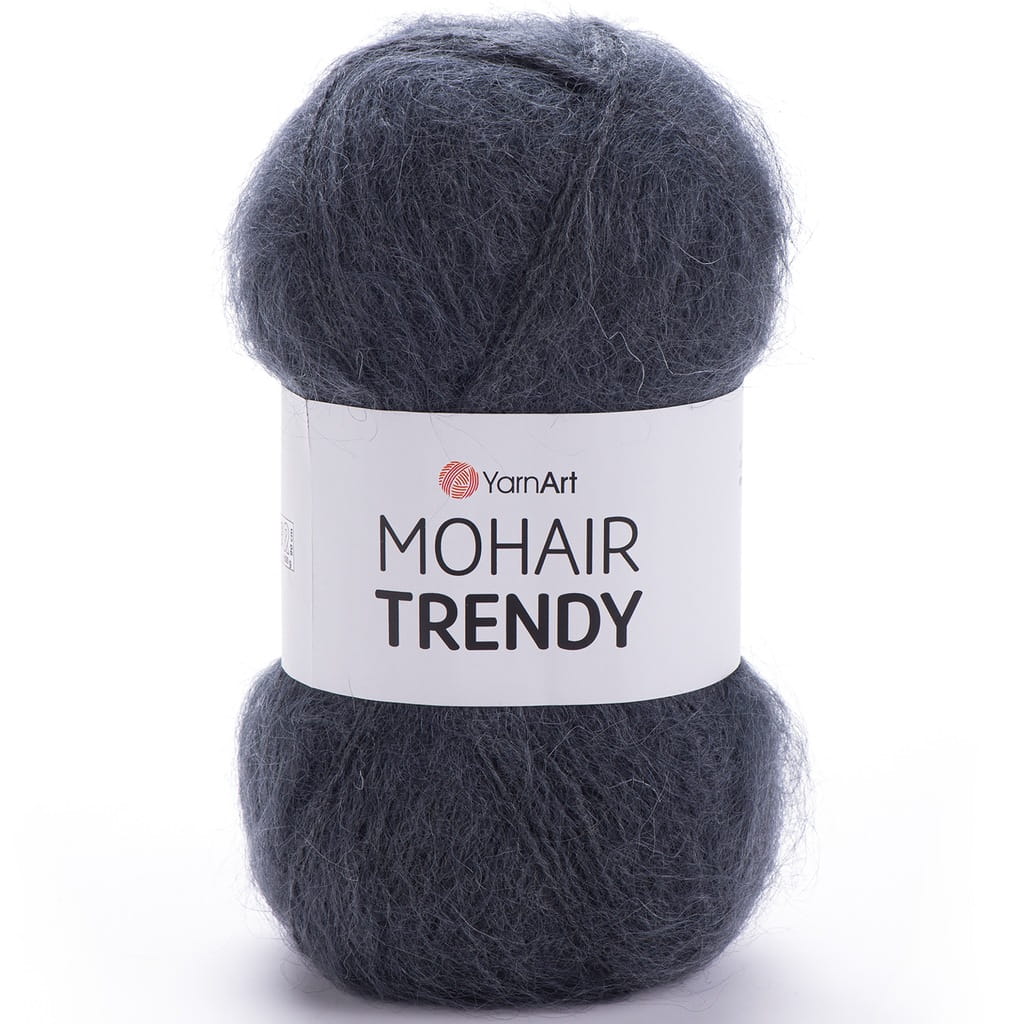 YarnArt | Mohair Trendy | 118 | grafitowy [50% moher / 50% akryl]
