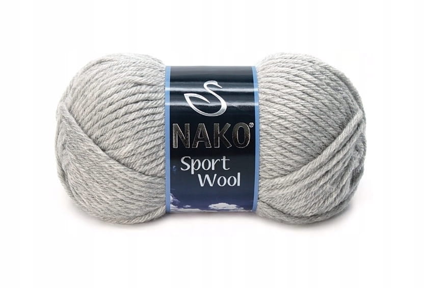 Nako | Sport Wool | 195 | szary jasny