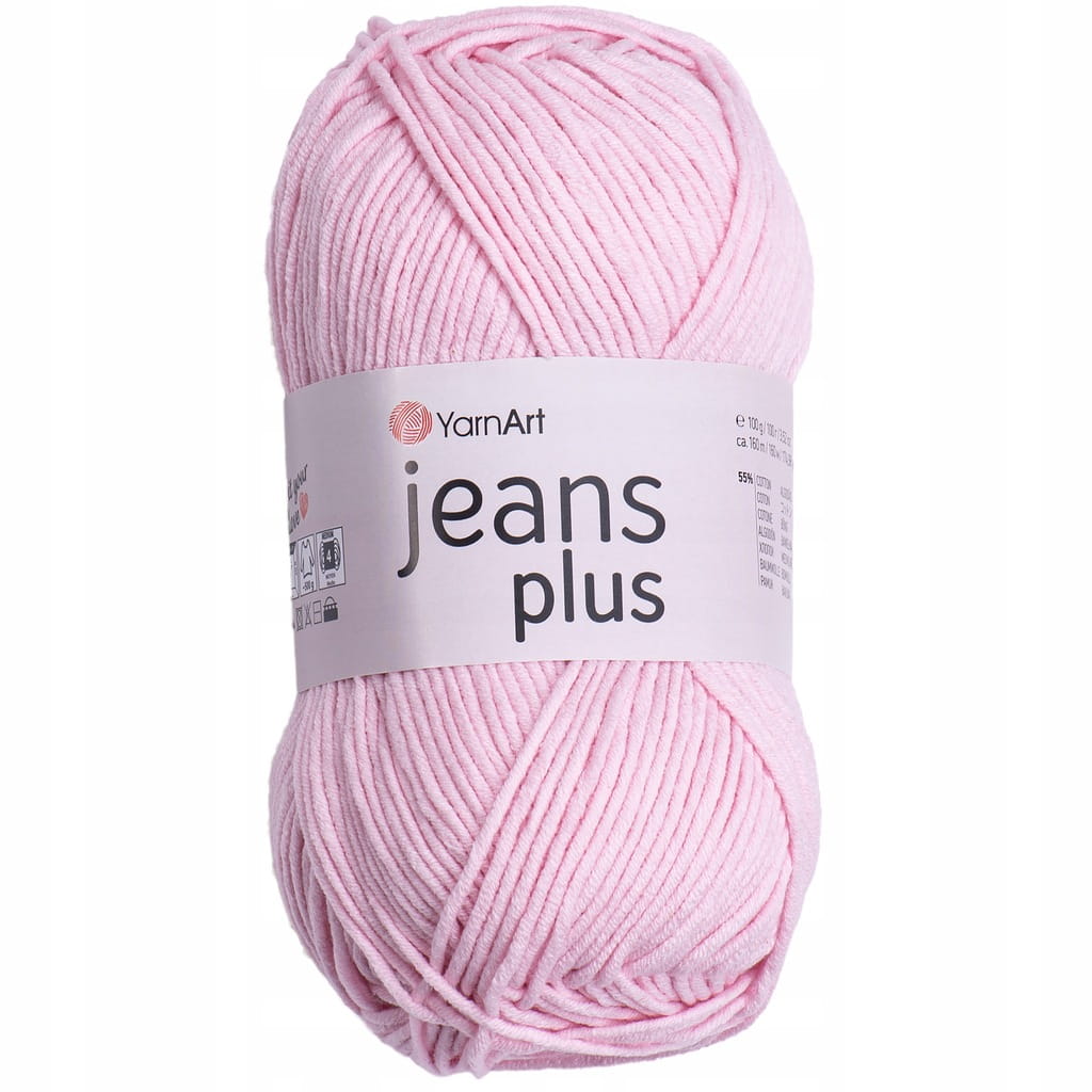 YarnArt | Jeans Plus | 74 | cukierkowy róż
