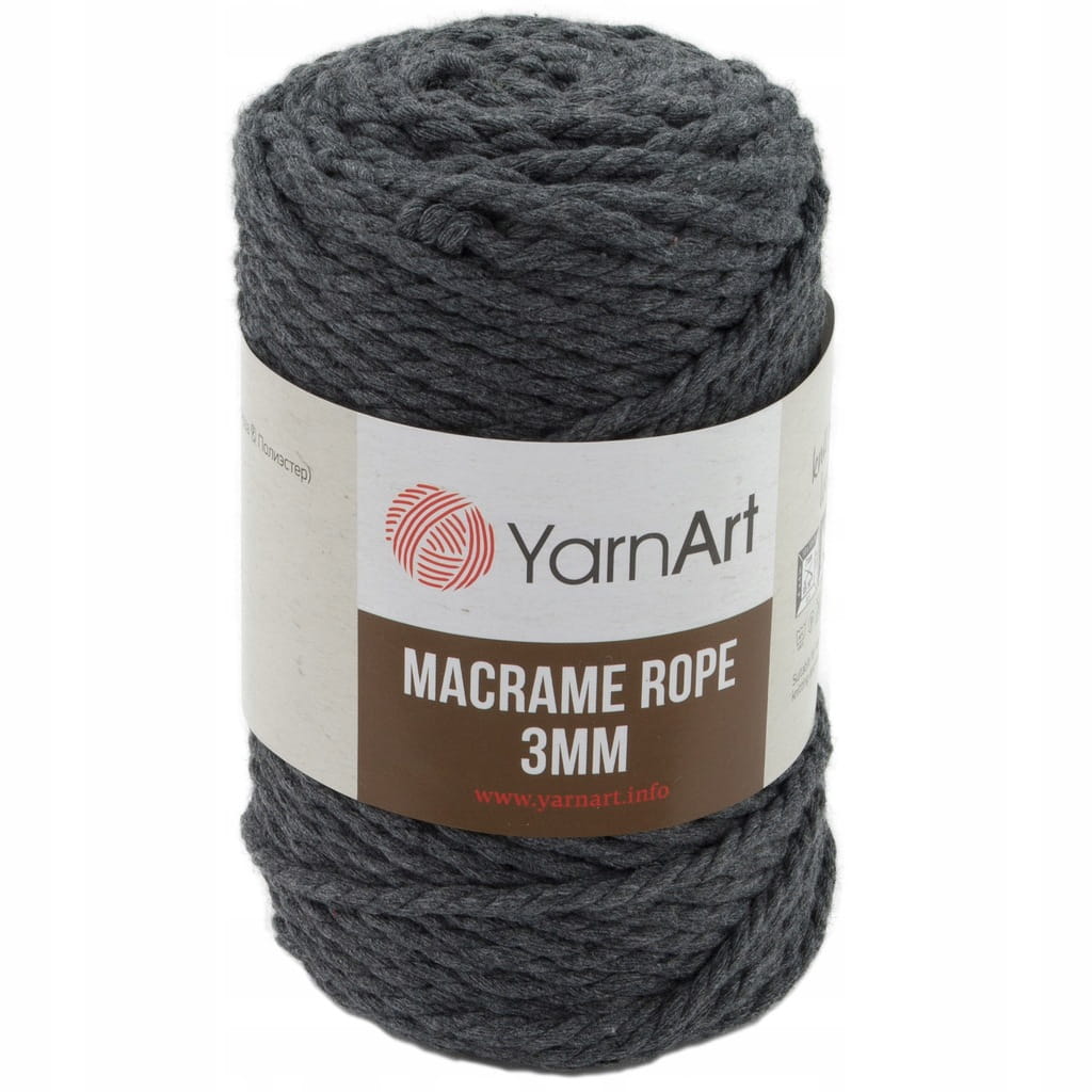 Sznurek skręcany YarnArt | Macrame Rope 3mm | 758