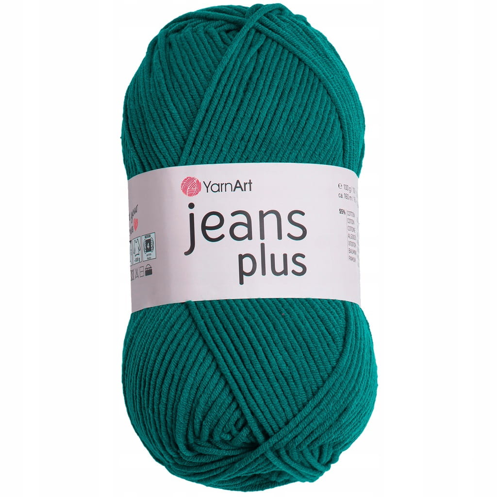 YarnArt | Jeans Plus | 63 | turkusowy morski