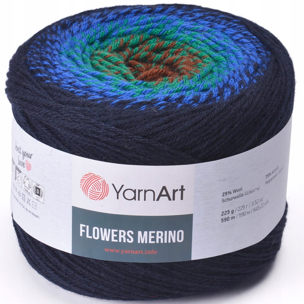 YarnArt | Flowers Merino | 554 | ombre [25% wełna / 75% akryl]