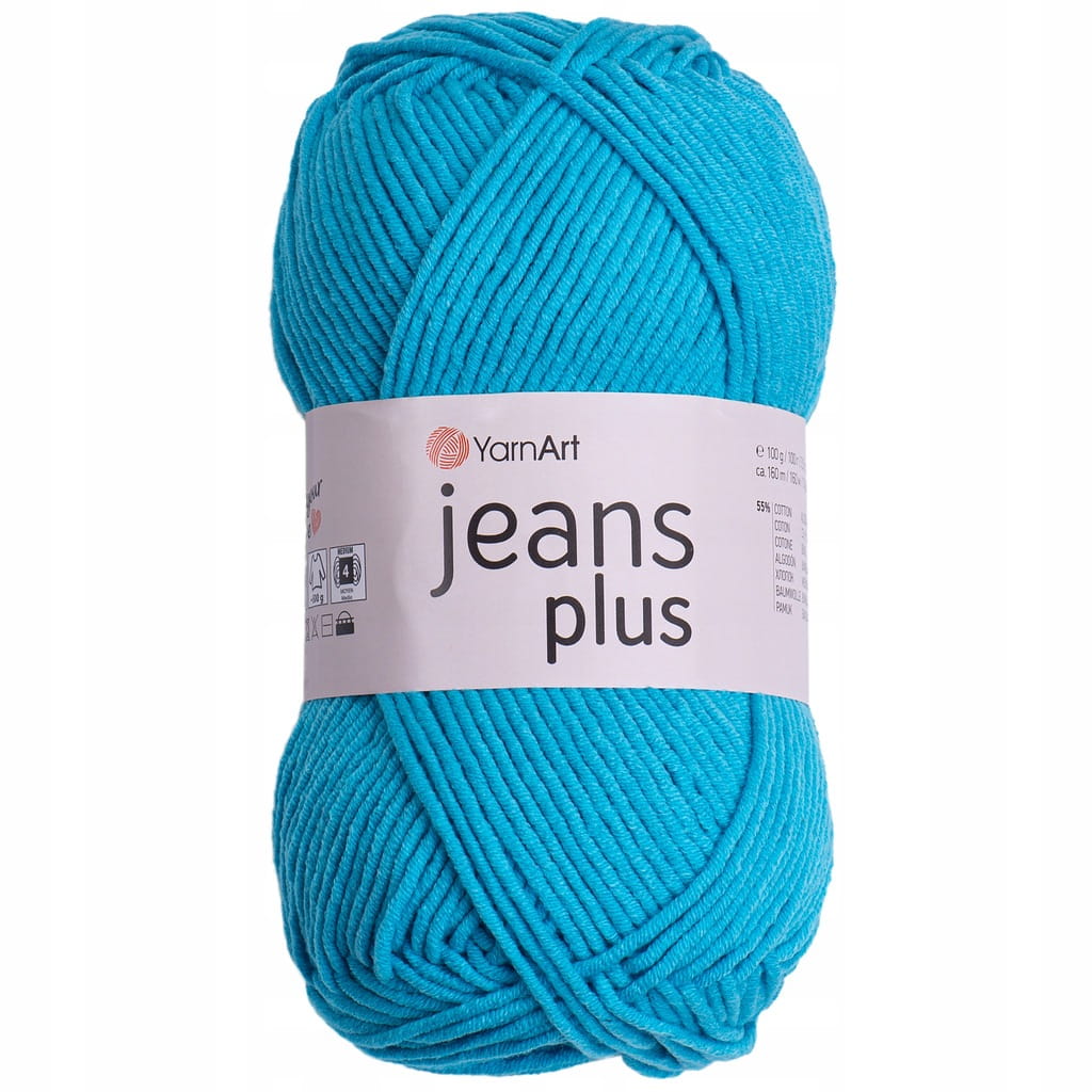 YarnArt | Jeans Plus | 33 | cyjan