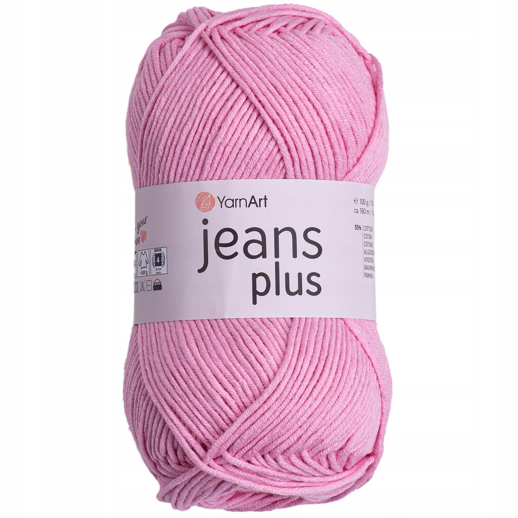 YarnArt | Jeans Plus | 36 | różowy