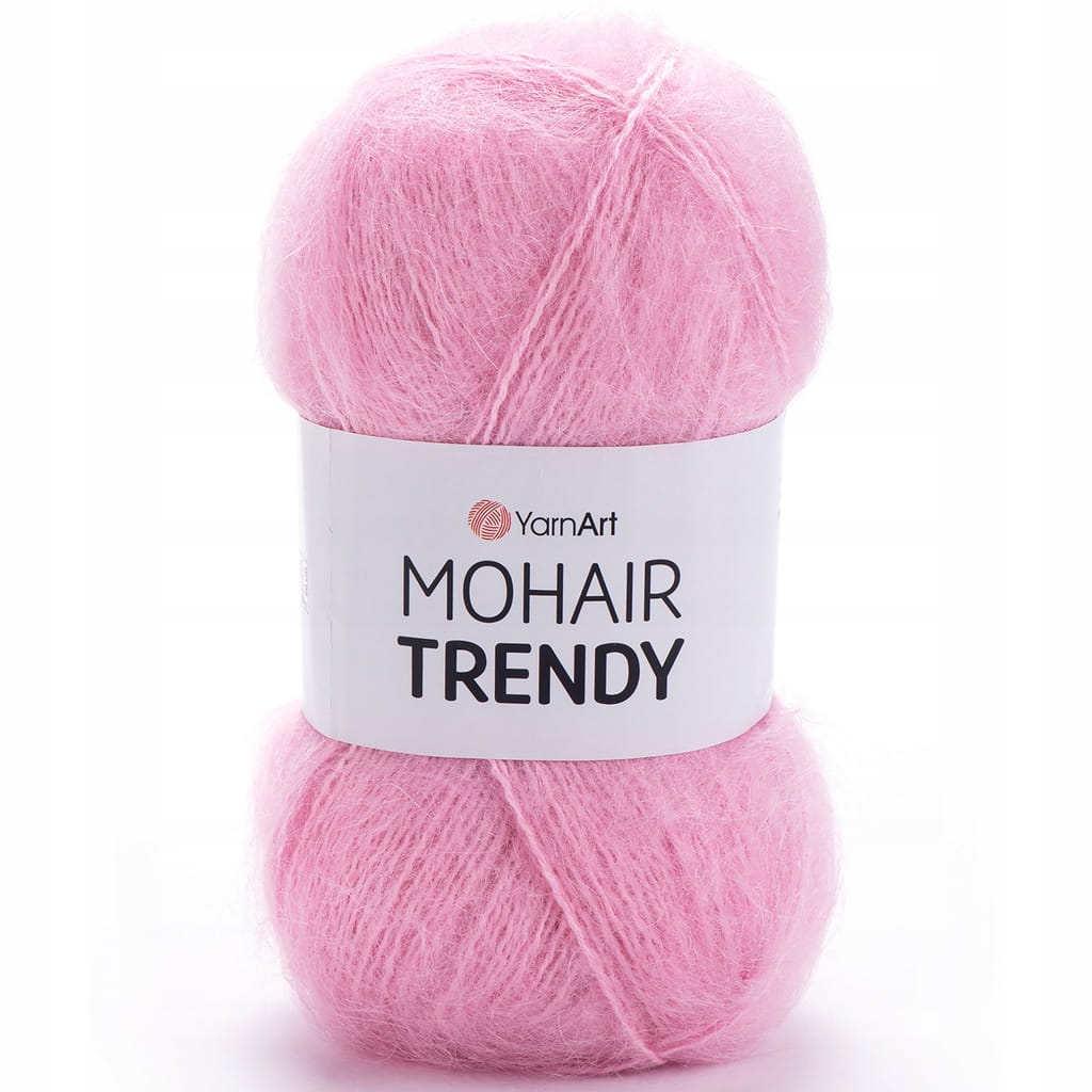 YarnArt | Mohair Trendy | 127 | różowy [50% moher / 50% akryl]