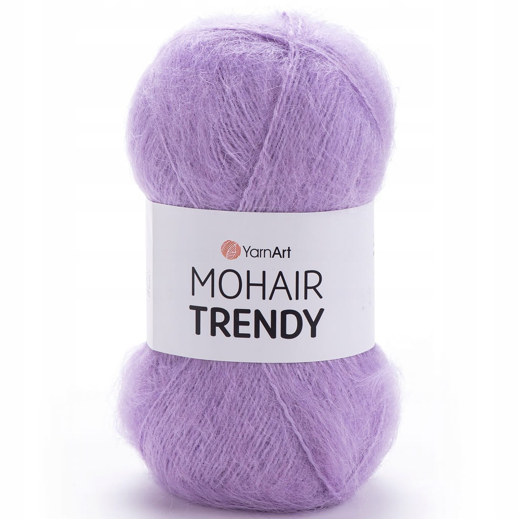 YarnArt | Mohair Trendy | 138 | lawendowy [50% moher / 50% akryl]