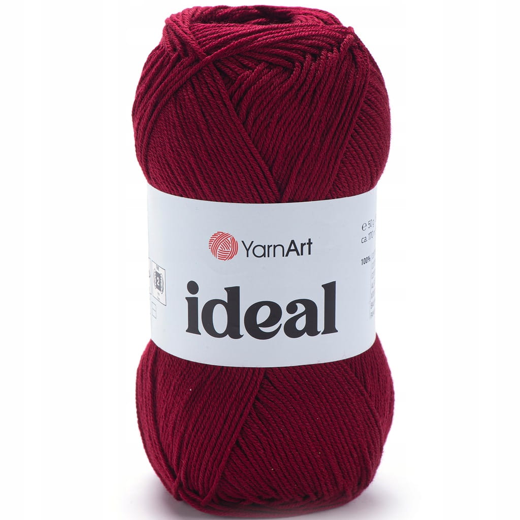YarnArt | Ideal | 238 | bordowy [100% bawełna]