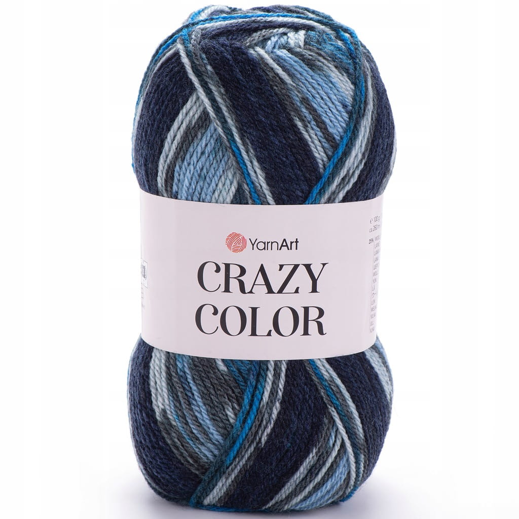 YarnArt | Crazy Color | 174 print | wielokolorowa [25% wełna / 75% akryl]