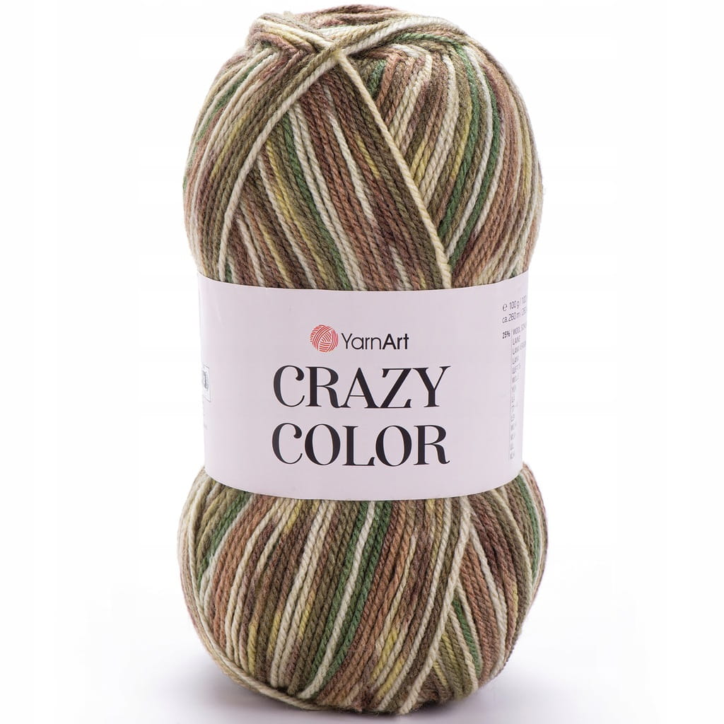 YarnArt | Crazy Color | 159 print | wielokolorowa [25% wełna / 75% akryl]