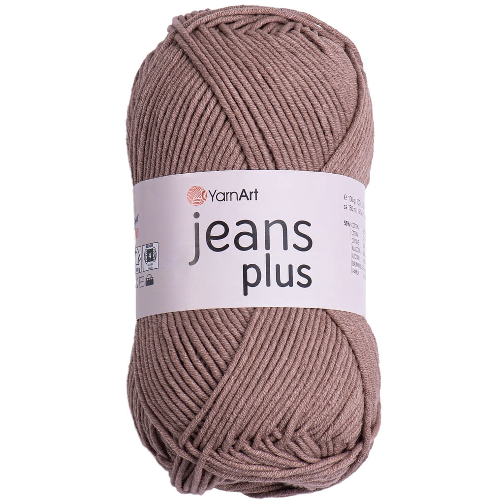 YarnArt | Jeans Plus | 71 | blady brązowy