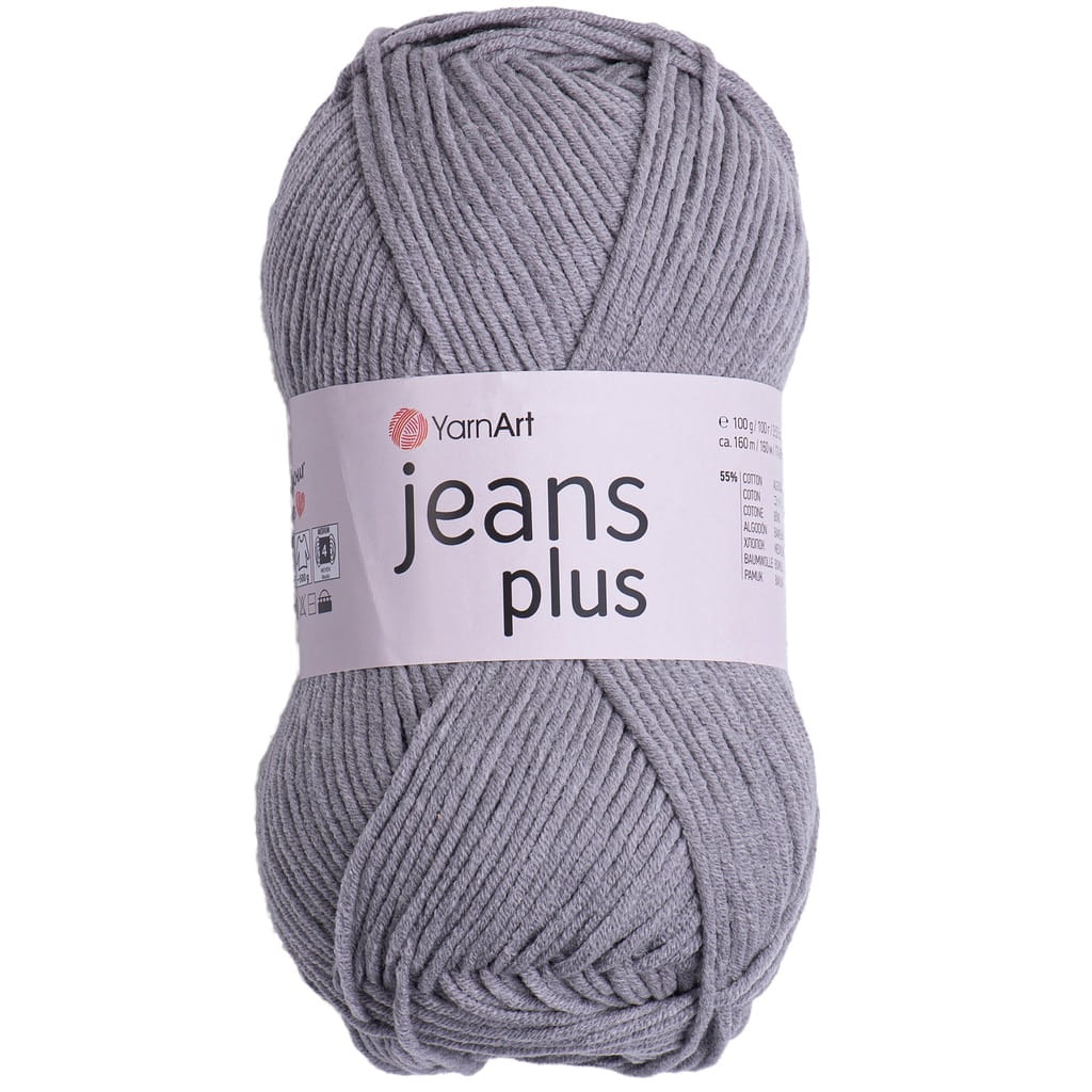 YarnArt | Jeans Plus | 46 | szary