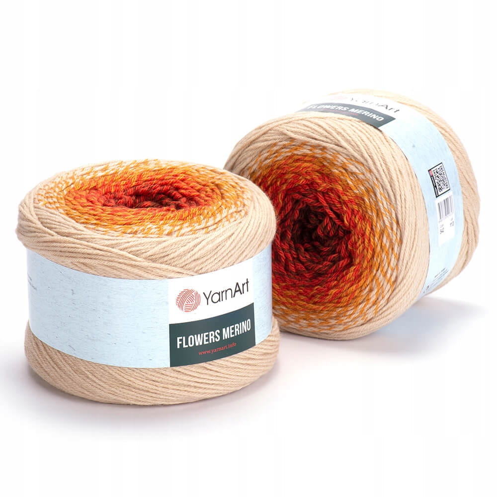 YarnArt | Flowers Merino | 542 | ombre [25% wełna / 75% akryl]