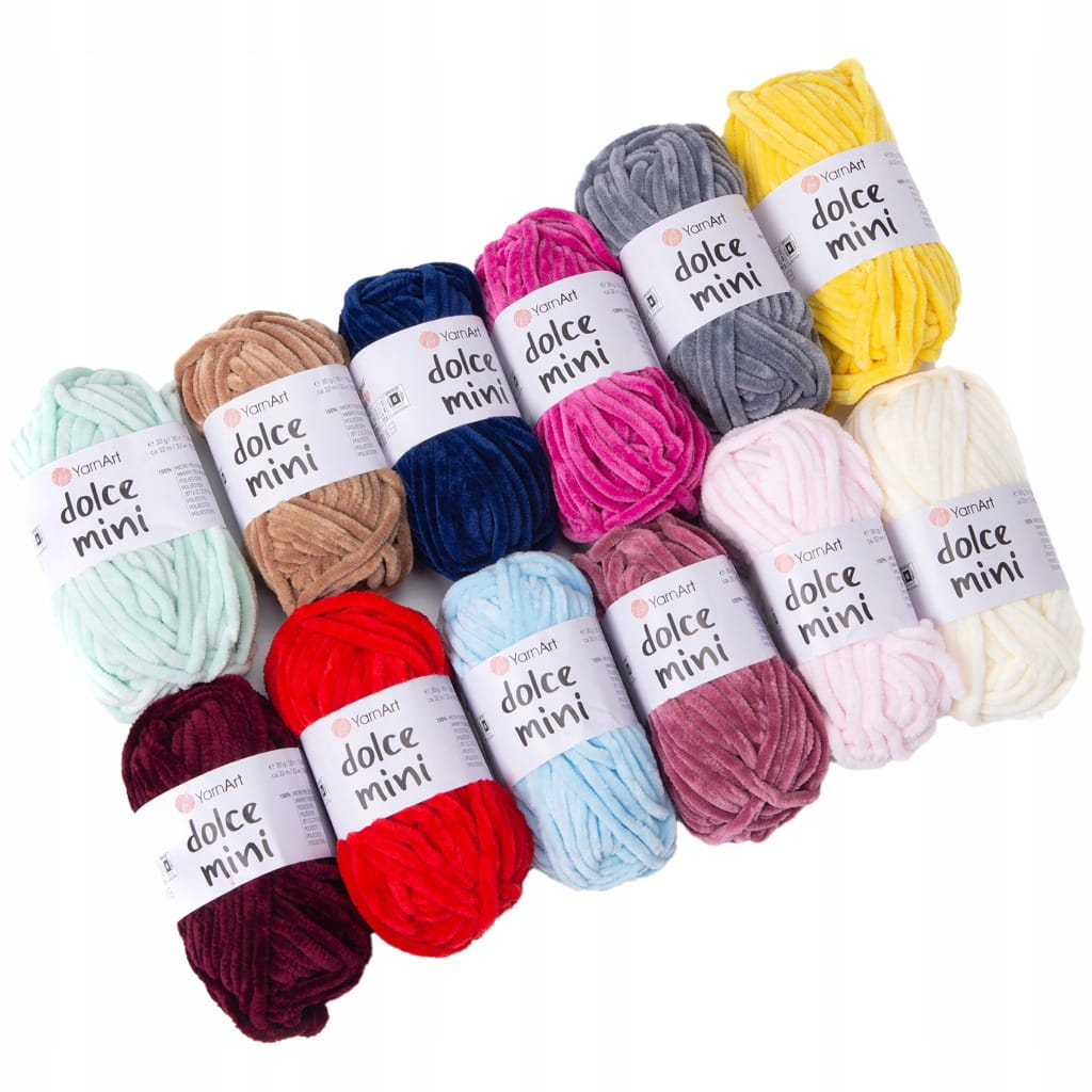 YarnArt | Dolce Mini | zestaw B | 12 kolorów [100% mikro poliester]