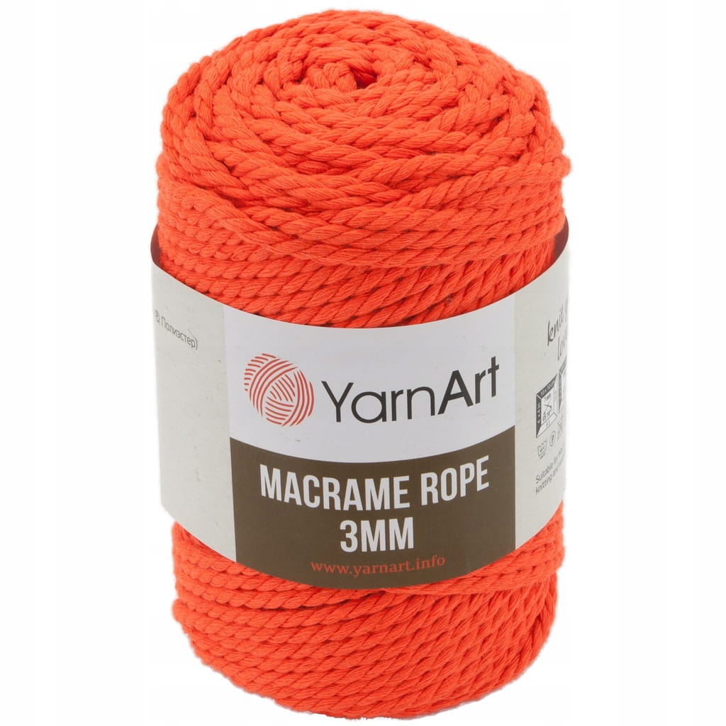 Sznurek skręcany YarnArt | Macrame Rope 3mm | 800