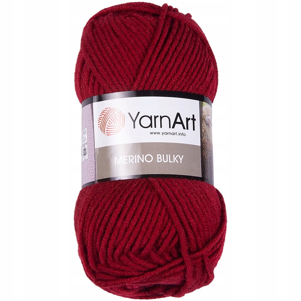 YarnArt | Merino Bulky | 3024 | wiśniowy