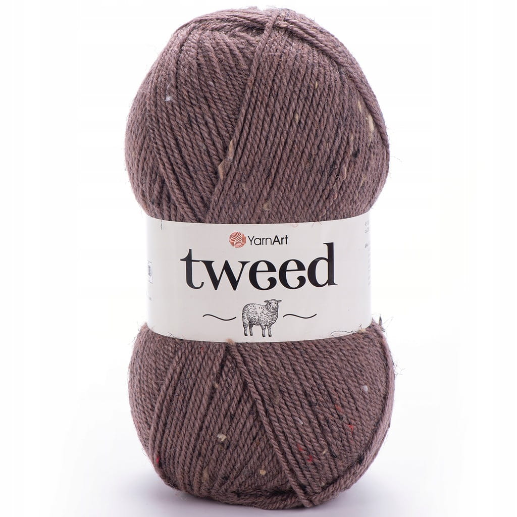 YarnArt | Tweed | 229 MIX | brązowy