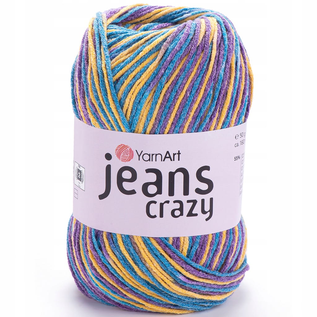 YarnArt | Jeans Crazy | 7210 | wielokolorowa [55% bawełna / 45% poliakryl]