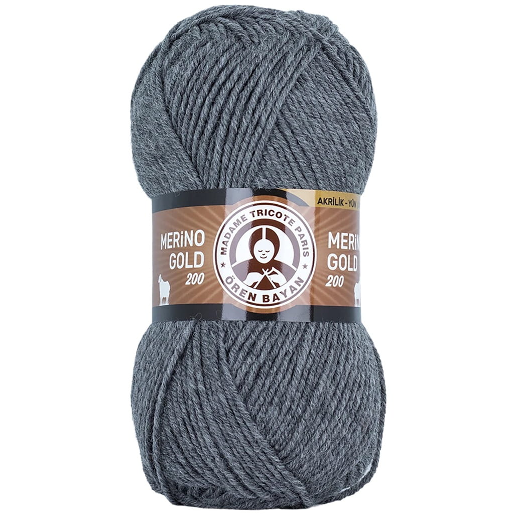 Madame Tricote Paris | Merino Gold 200 | 008 | szary