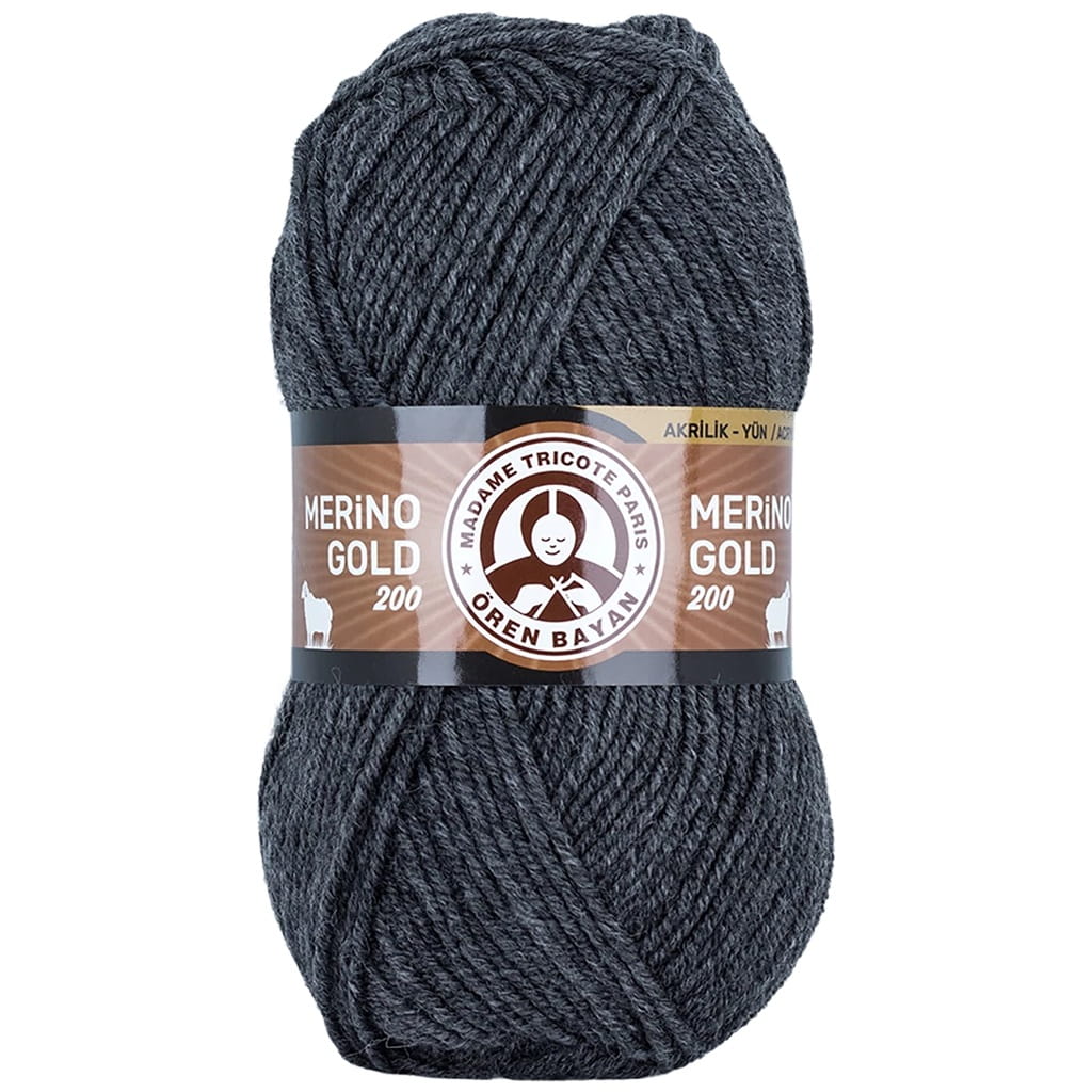 Madame Tricote Paris | Merino Gold 200 | 009 | antracyt