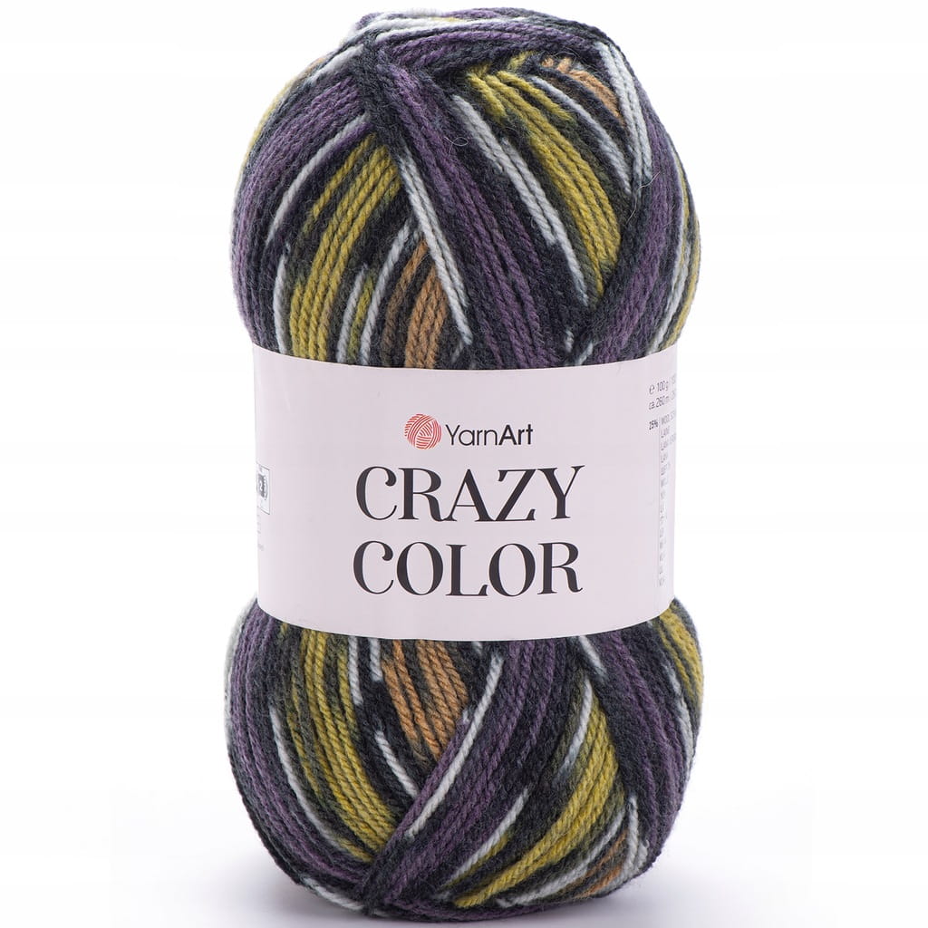 YarnArt | Crazy Color | 170 print | wielokolorowa [25% wełna / 75% akryl]