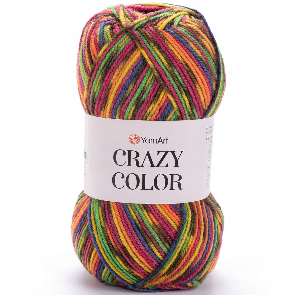YarnArt | Crazy Color | 148 print | wielokolorowa [25% wełna / 75% akryl]