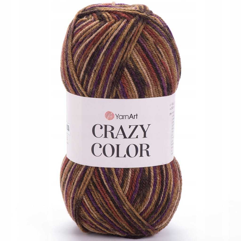 YarnArt | Crazy Color | 155 print | wielokolorowa [25% wełna / 75% akryl]