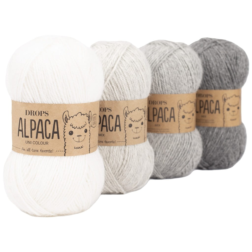 DROPS | Alpaca | 0501 MIX | jasny szary