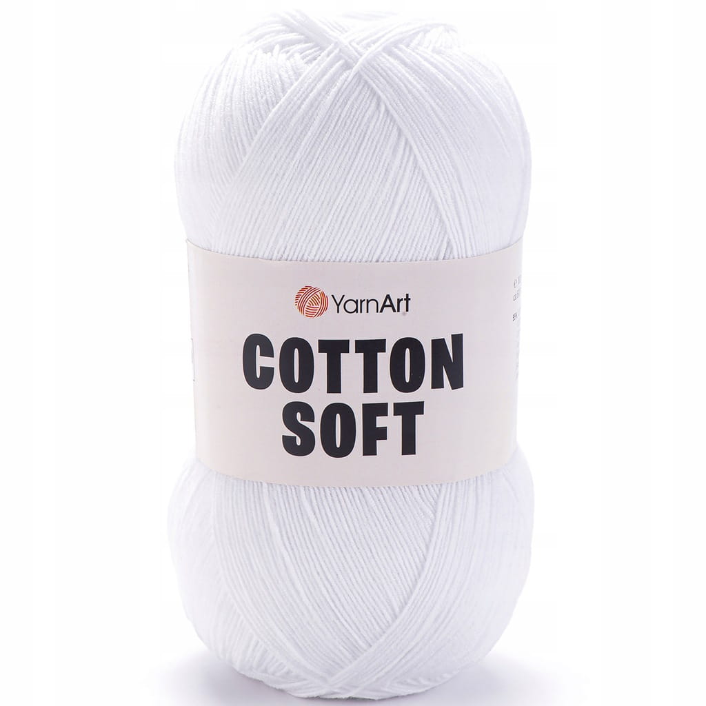 YarnArt | Cotton Soft | 62 | śnieżnobiały [55% bawełna / 45% poliakryl]