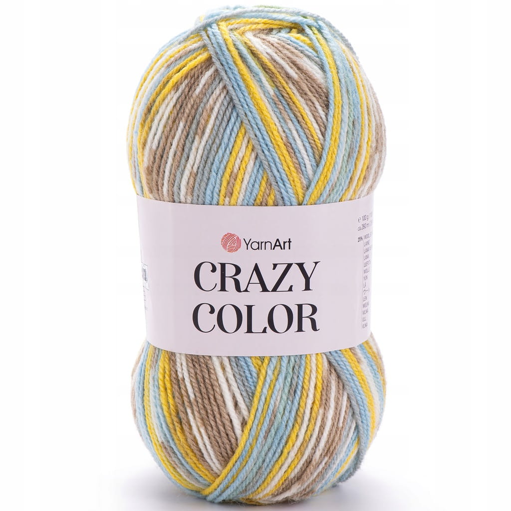YarnArt | Crazy Color | 180 print | wielokolorowa [25% wełna / 75% akryl]