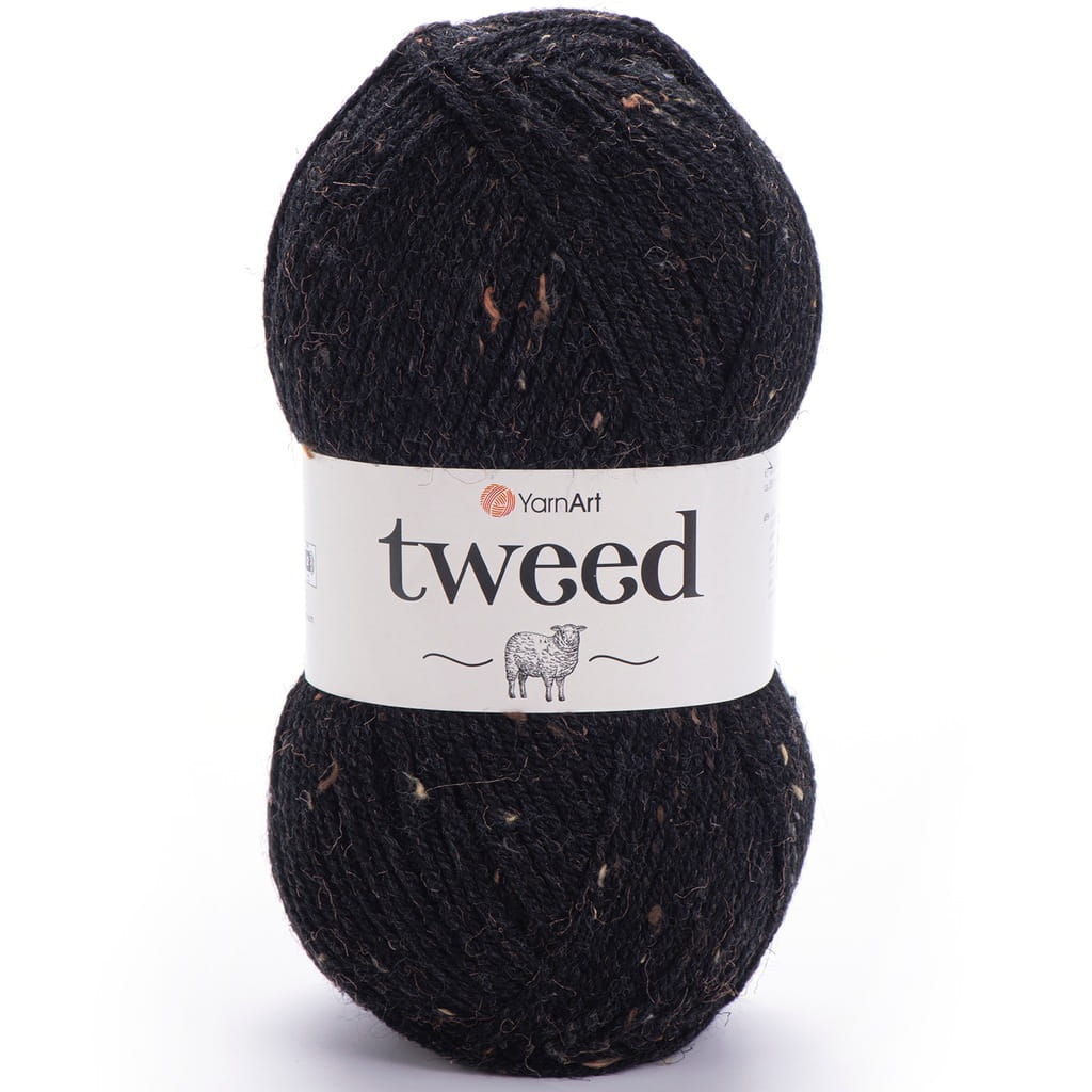 YarnArt | Tweed | 228 MIX | czarny