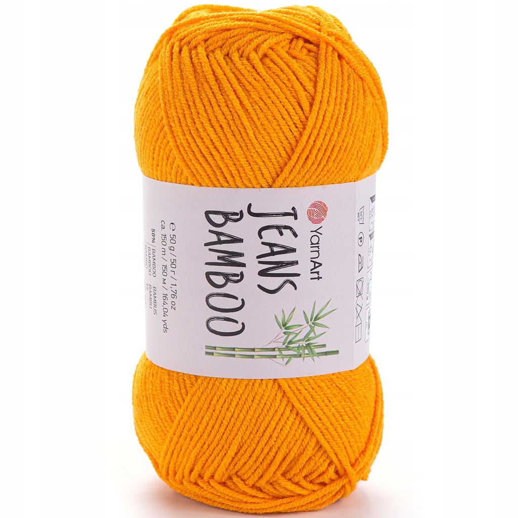 YarnArt | Jeans Bamboo | 106 | żółty melonowy [50% bambus / 50% poliakryl]