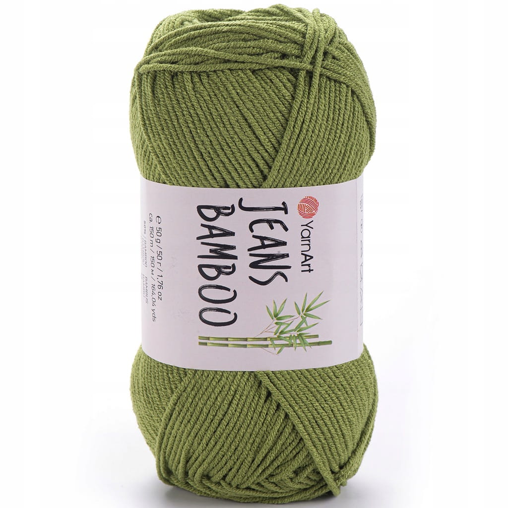 YarnArt | Jeans Bamboo | 137 | ciemna oliwkowa zieleń [bambus / poliakryl]