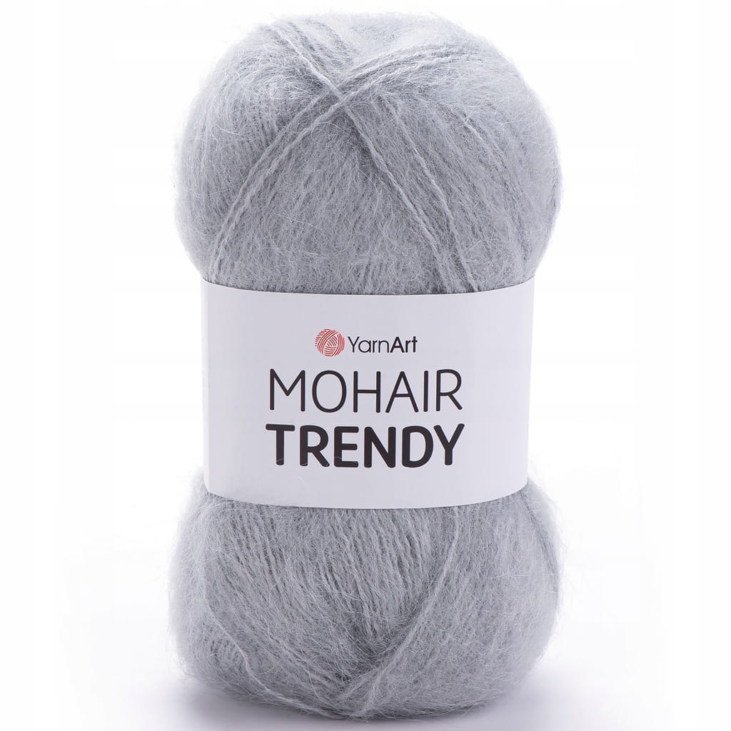 YarnArt | Mohair Trendy | 113 | popielaty [50% moher / 50% akryl]