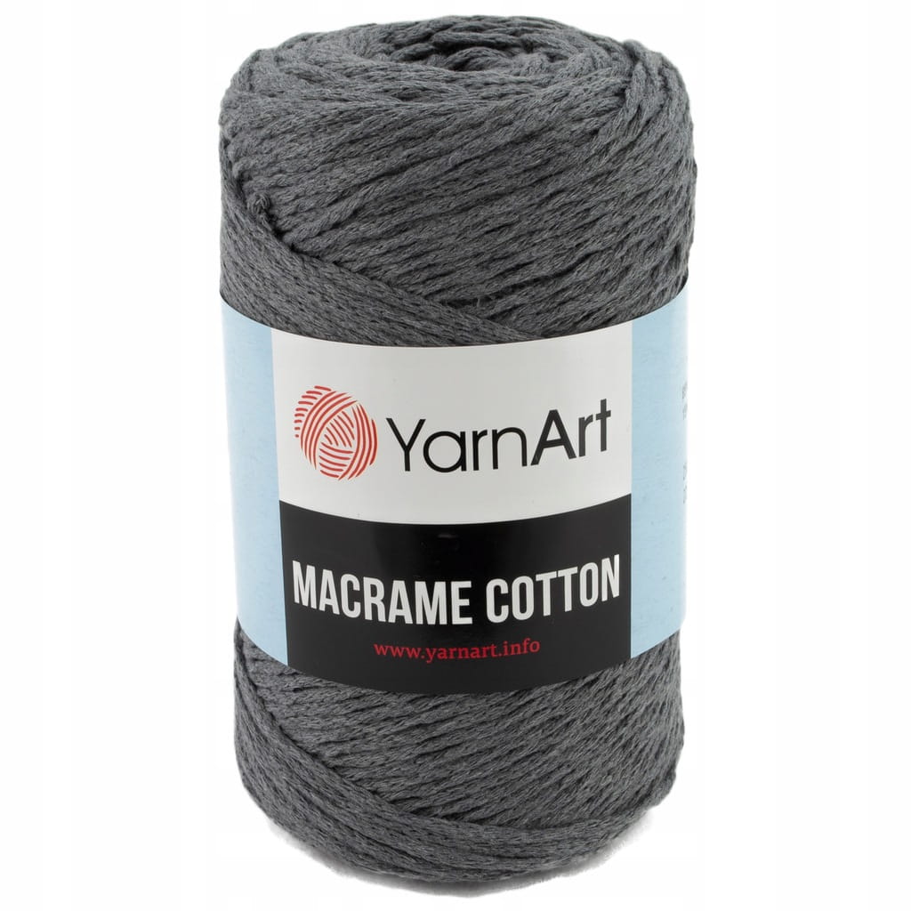Sznurek | YarnArt | Macrame Cotton | 774 | szary ciemny [bawełna / polieste
