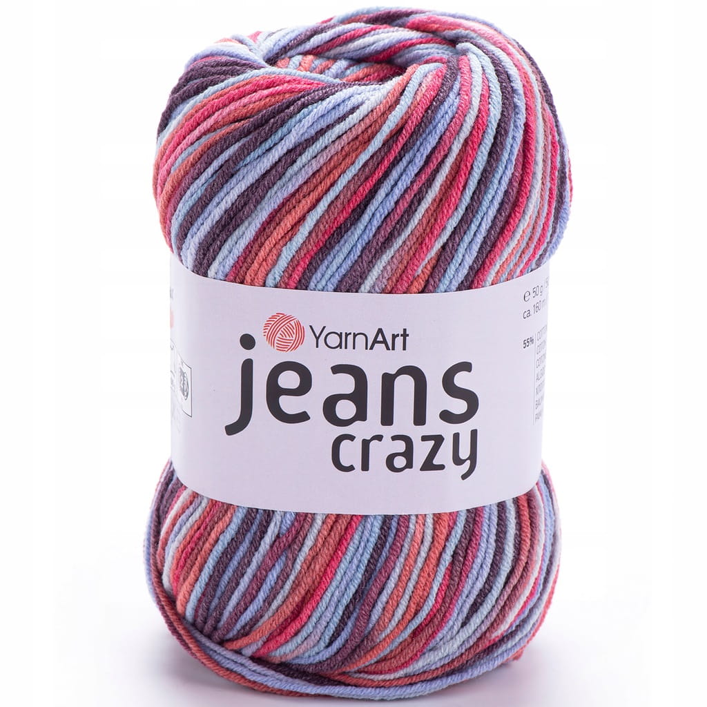 YarnArt | Jeans Crazy | 7208 | wielokolorowa [55% bawełna / 45% poliakryl]