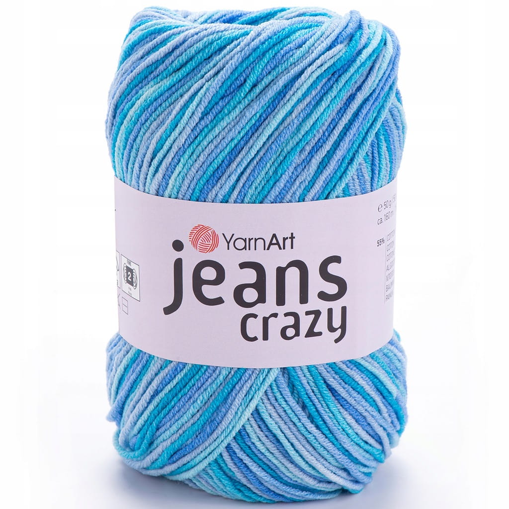 YarnArt | Jeans Crazy | 8212 | wielokolorowa [55% bawełna / 45% poliakryl]