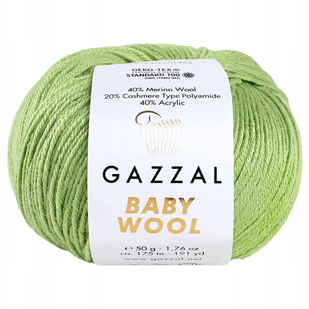 Gazzal | Baby Wool | 838 | zielone jabłuszko