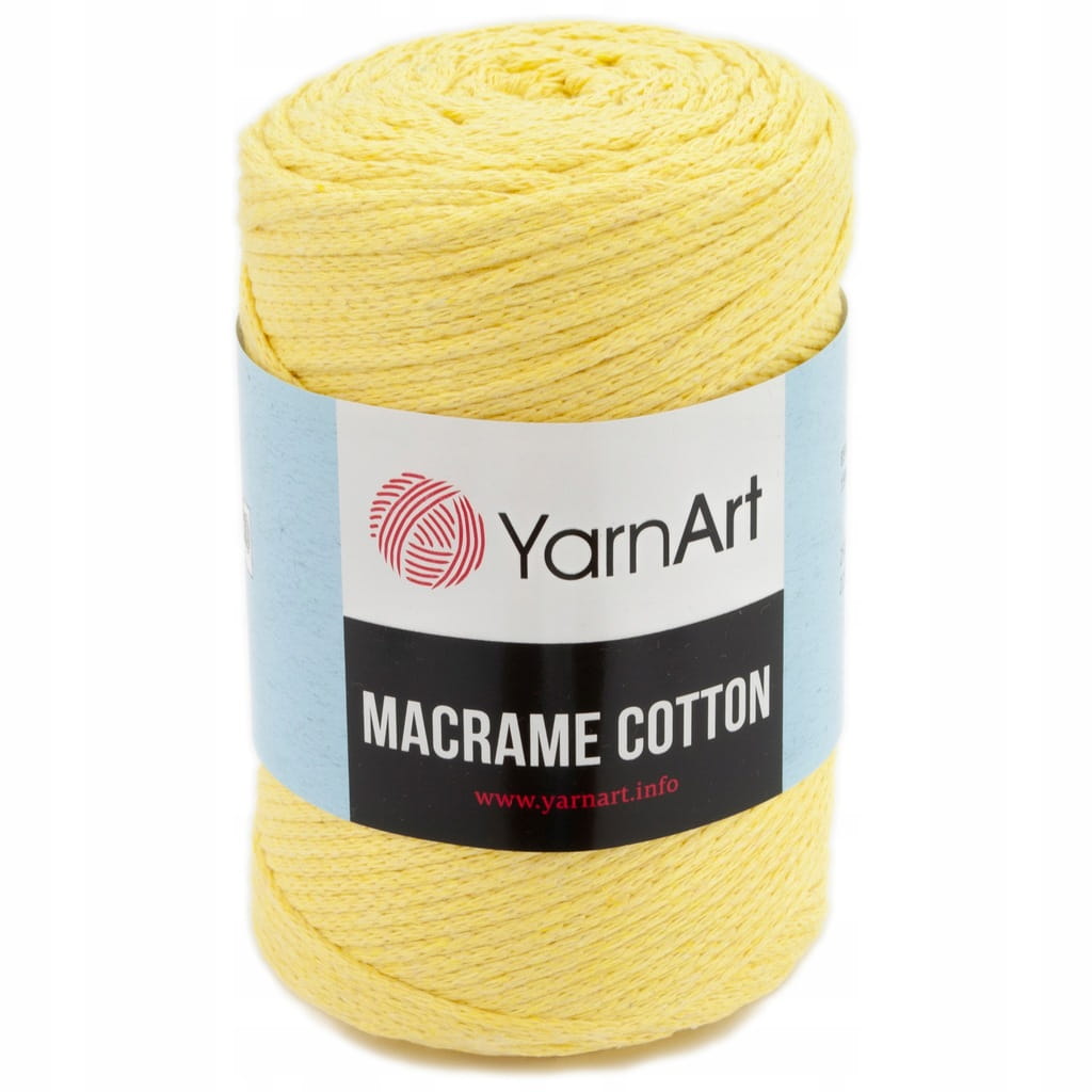 Sznurek | YarnArt | Macrame Cotton | 754 | cytrynowy [bawełna / poliester]