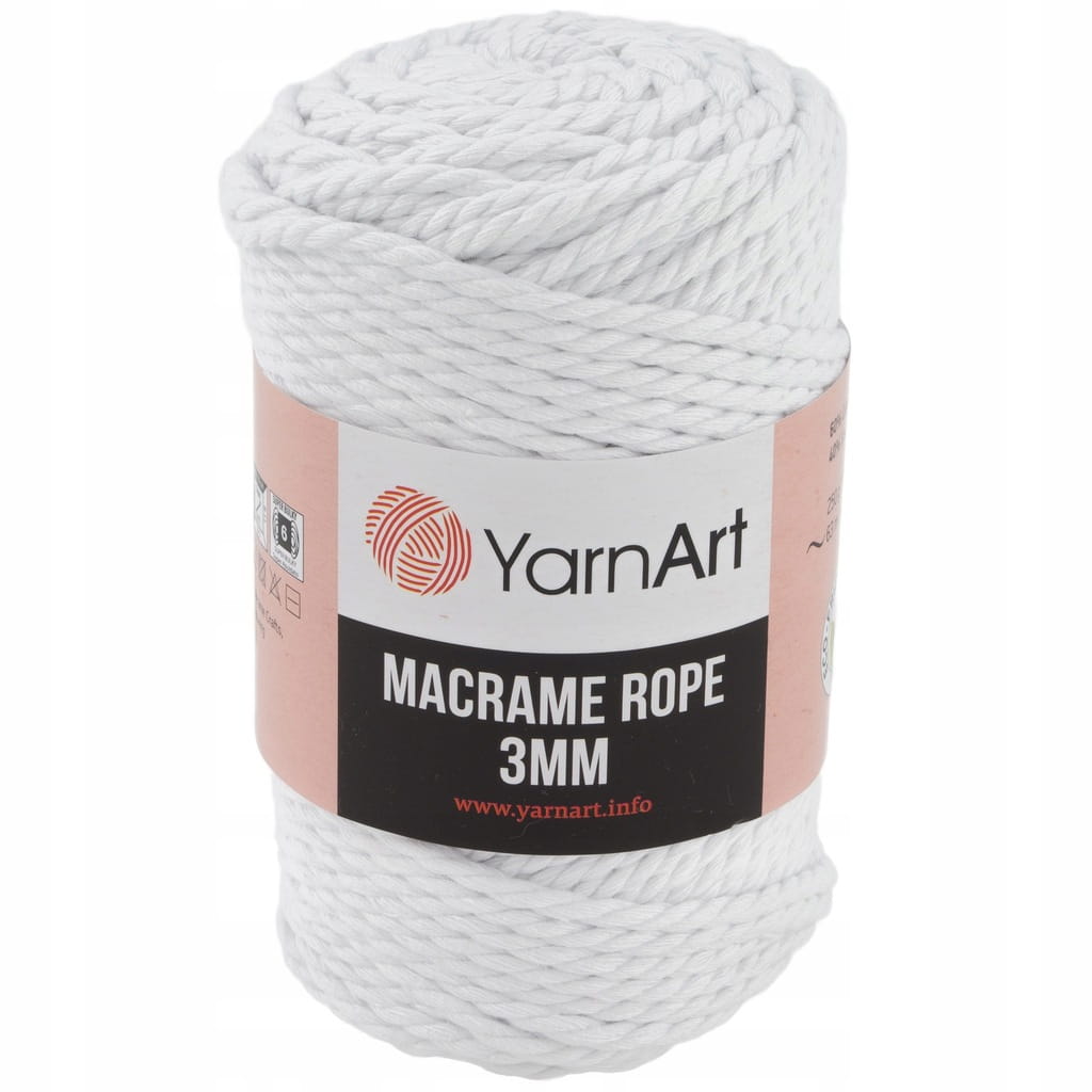 Sznurek skręcany YarnArt | Macrame Rope 3mm | 751