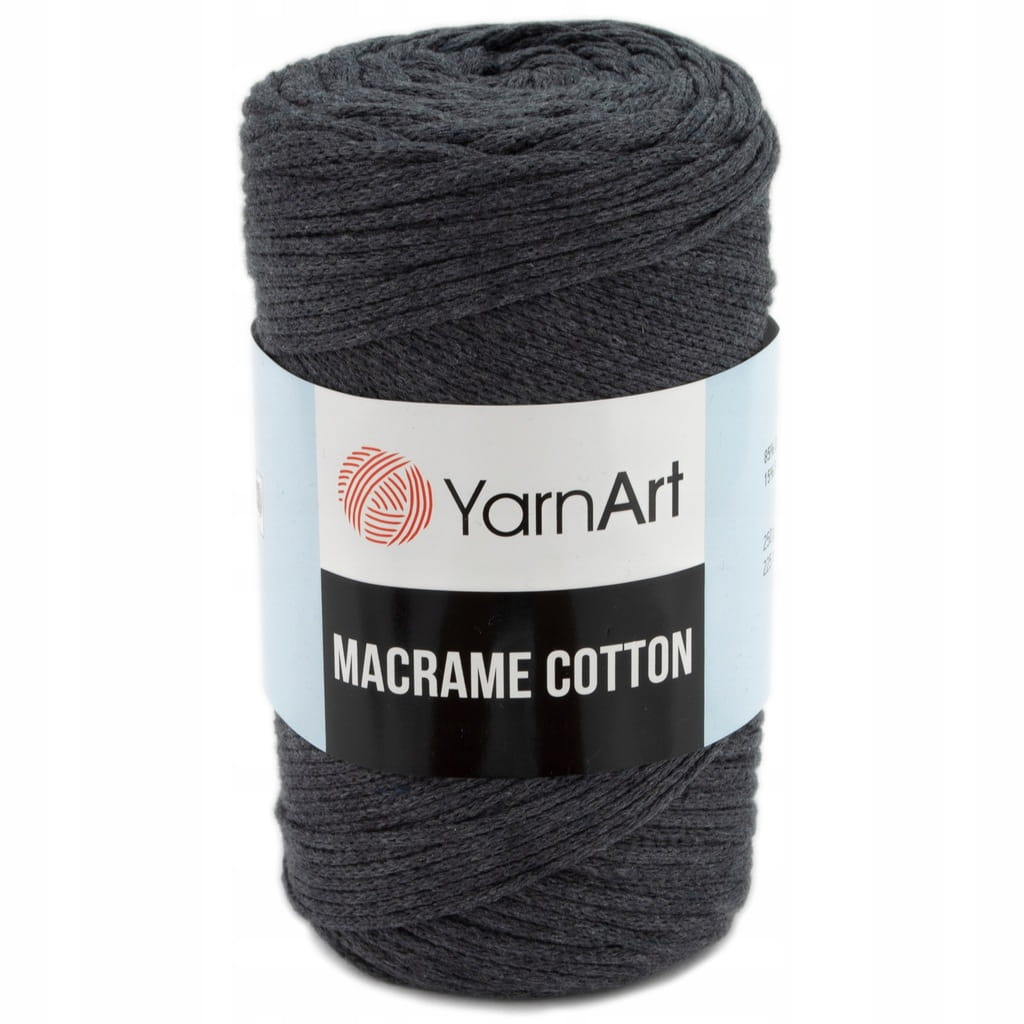 Sznurek | YarnArt | Macrame Cotton | 758 | grafitowy [bawełna / poliester]