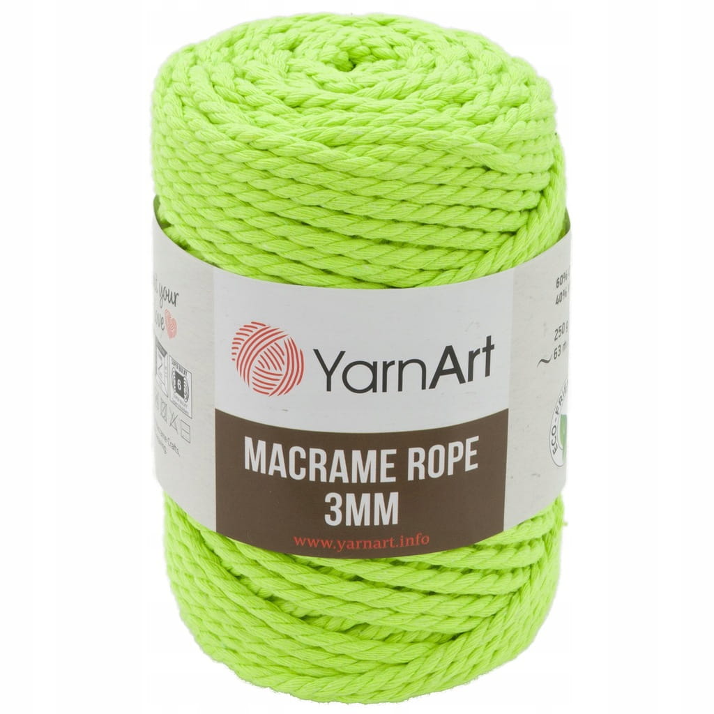 Sznurek skręcany YarnArt | Macrame Rope 3mm | 801