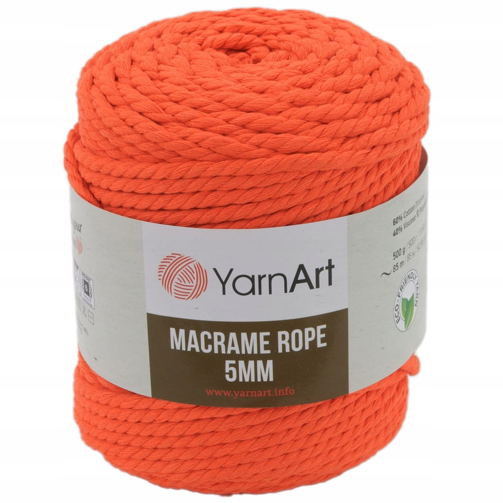 WYPRZEDAŻ - Sznurek skręcany YarnArt | Macrame Rope 5mm | 800