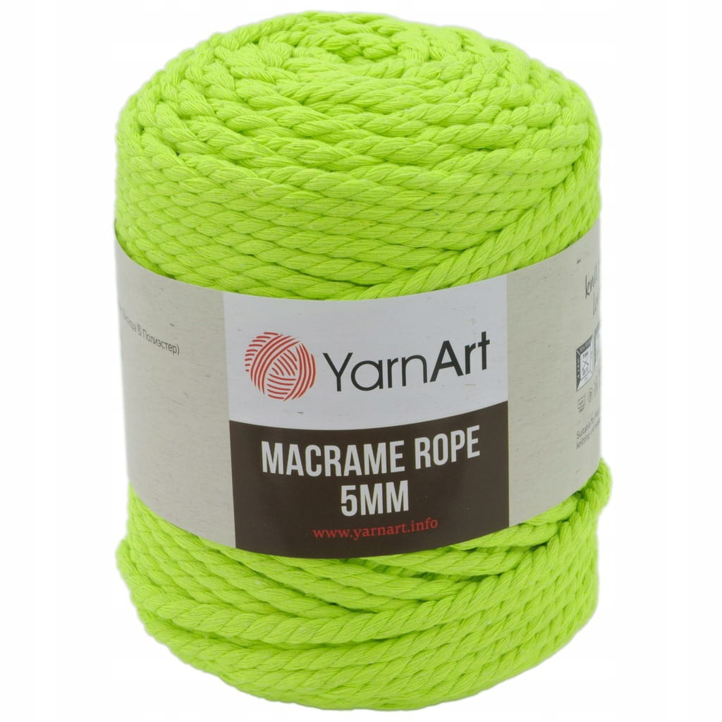 WYPRZEDAŻ - Sznurek skręcany YarnArt | Macrame Rope 5mm | 801