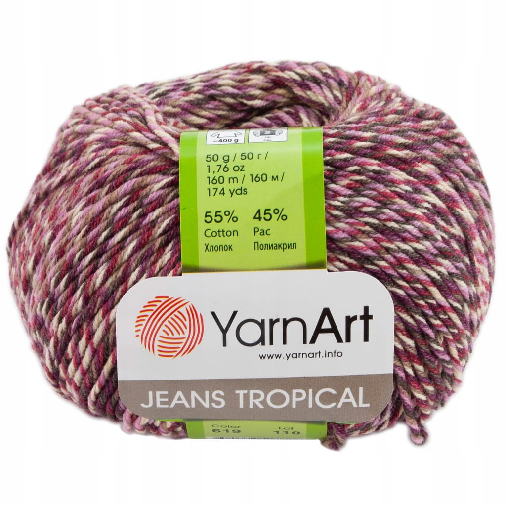 Włóczka YarnArt Jeans Tropical 619