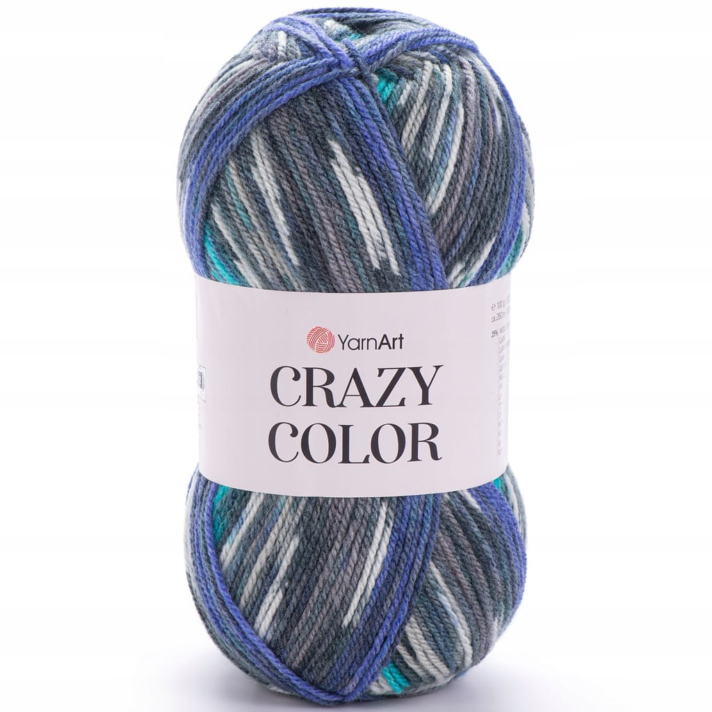 YarnArt | Crazy Color | 181 print | wielokolorowa [25% wełna / 75% akryl]