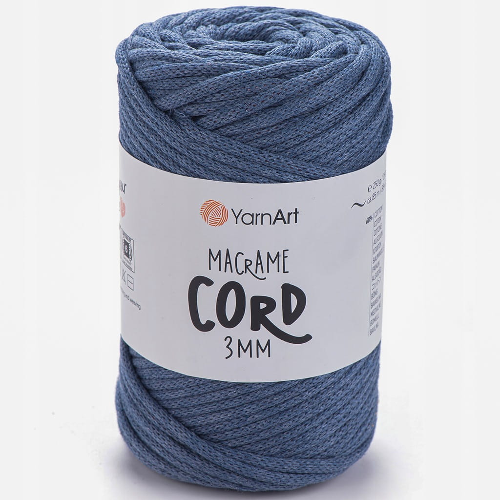 Sznurek | YarnArt | Macrame Cord 3mm | 761 | denim