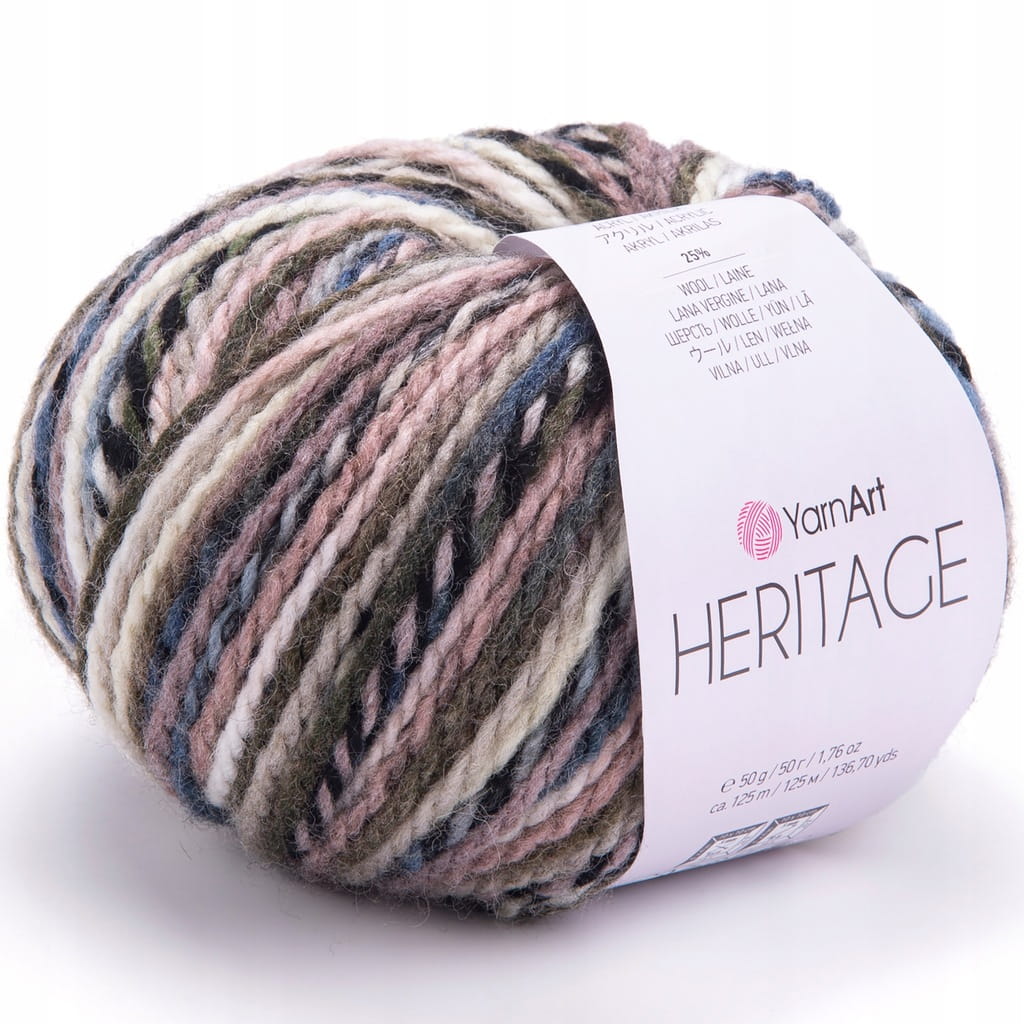 YarnArt | Heritage | 341 | wielokolorowa [25% wełna / 75% akryl]
